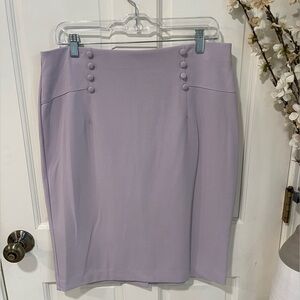 Lilac stretchy pencil skirt
